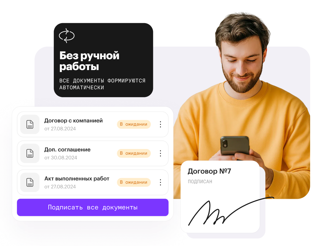 Документы и электронная подпись в Консоль HRM